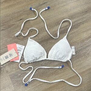 Maaji White Triangle Bikini Top